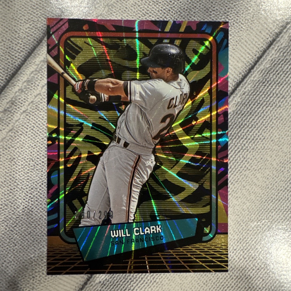 2026 Panini Decades 90s Will Clark Yellow Laser #13 Giants /299